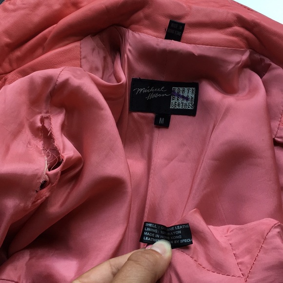 Michael Hoban North Beach Leather Pink Dress - Picture 8 of 8